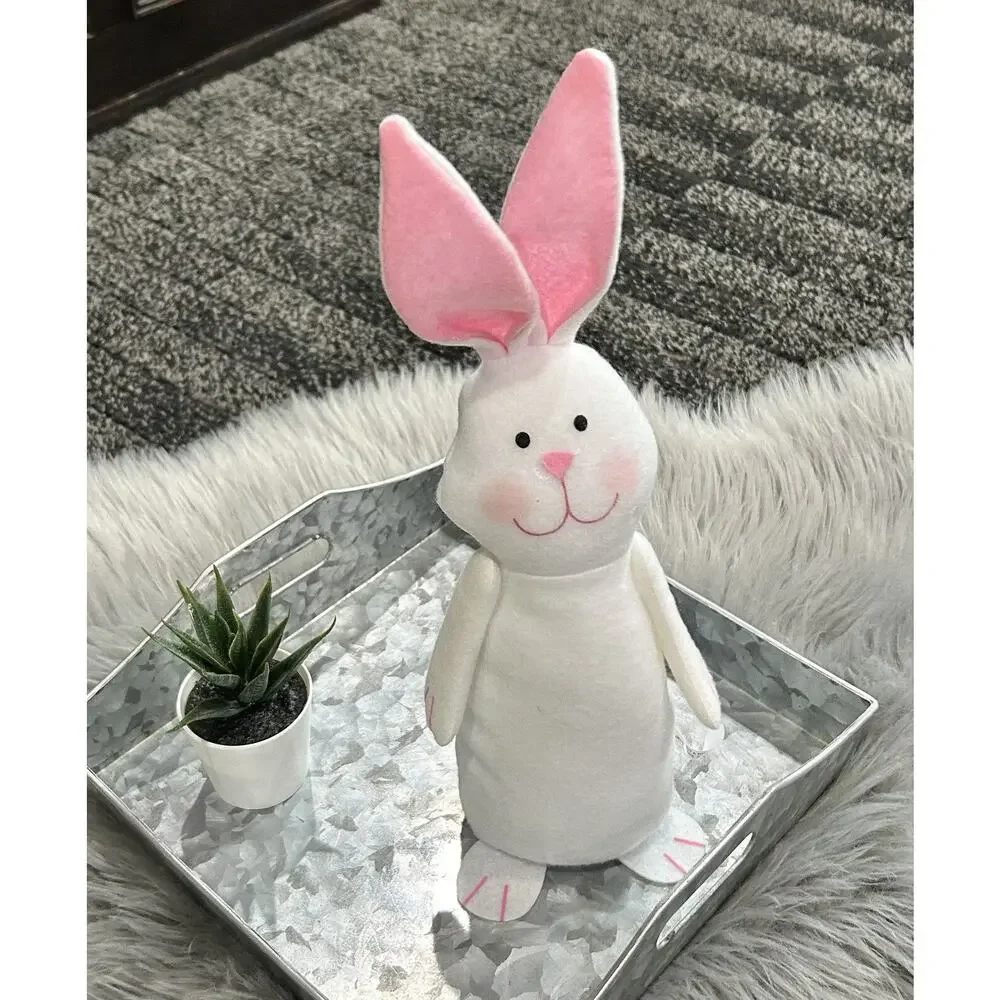 Easter Bunny‎ Door Greeter Plush 14” Tiered Tray Farmhouse Decoration